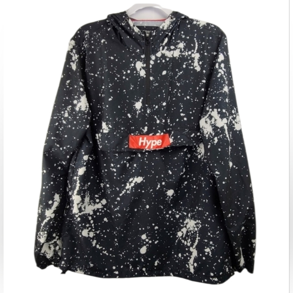 Brooklyn Cloth Mfg Co Paint Splatter Hoodie Men’s Medium Sweater Streetwear Cozy